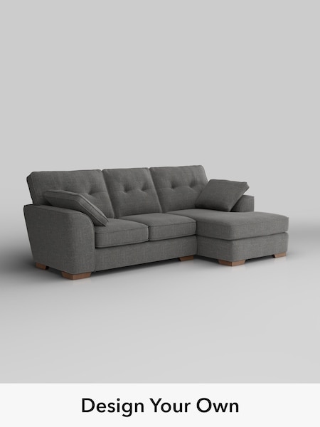 Chunky Texture/Dark Grey Stamford Buttoned Back (H34790) | £1,875