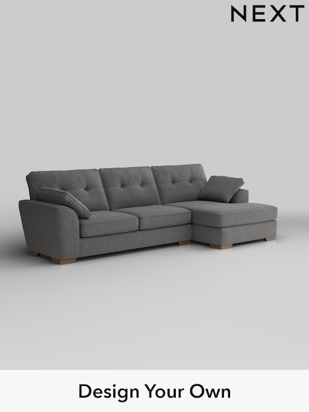 Chunky Texture/Dark Grey Stamford Buttoned Back (H34790) | £2,025