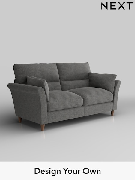 Chunky Texture/Dark Grey Hartley Highback Relaxed Sit (H34801) | £1,325
