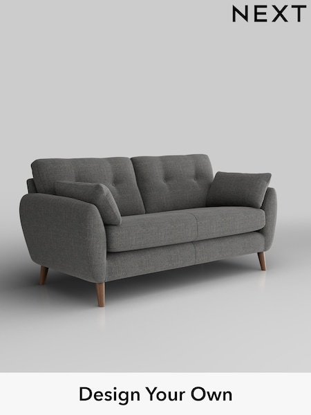 Chunky Texture/Dark Grey Wilson Buttoned Back (H34804) | £1,050