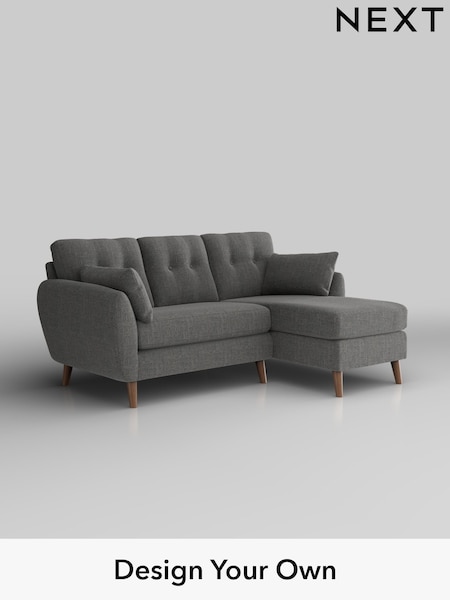 Chunky Texture/Dark Grey Wilson Buttoned Back (H34804) | £1,575