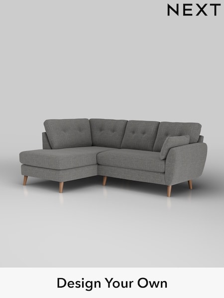 Chunky Texture/Dark Grey Wilson Buttoned Back (H34804) | £1,675