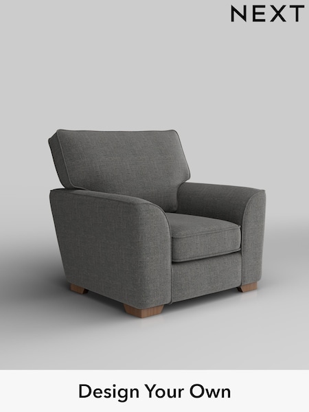 Chunky Texture/Dark Grey Stamford Grand Relaxed Sit (H34805) | £799
