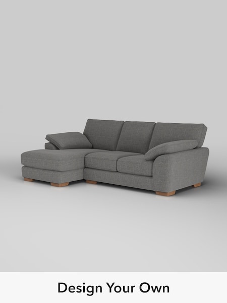 Chunky Texture/Dark Grey Stamford Grand Relaxed Sit (H34805) | £2,275