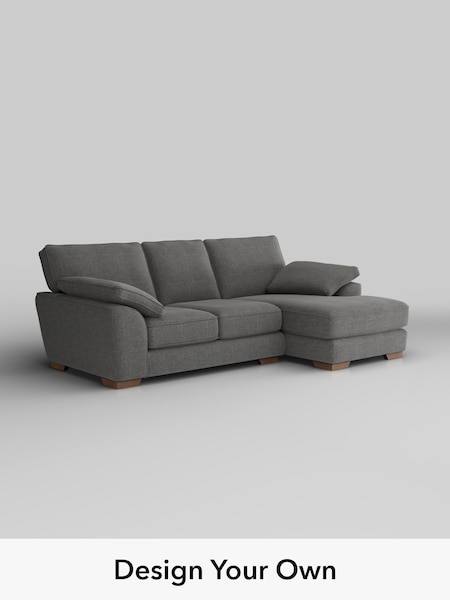 Chunky Texture/Dark Grey Stamford Grand Relaxed Sit (H34805) | £2,275
