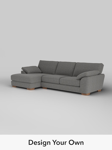 Chunky Texture/Dark Grey Stamford Grand Relaxed Sit (H34805) | £2,550