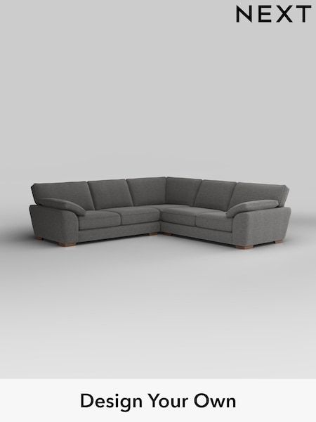 Chunky Texture/Dark Grey Stamford Grand Relaxed Sit (H34805) | £3,025