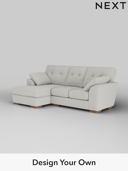 Chunky Texture/Dove Stamford Buttoned Back (H34810) | £1,775