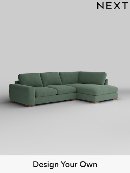 Chunky Texture/Mid Forest Green Houghton Deep Sit (H34820) | £2,199