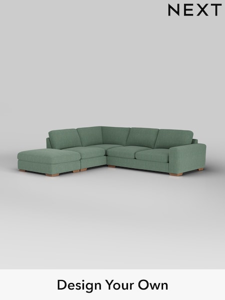 Chunky Texture/Mid Forest Green Houghton Deep Sit (H34820) | £2,599