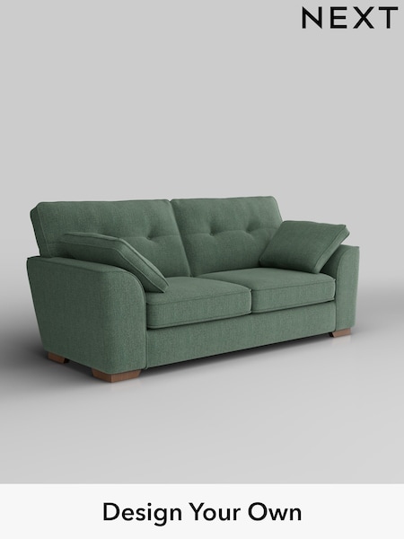 Chunky Texture/Mid Forest Green Stamford Buttoned Back (H34828) | £1,299