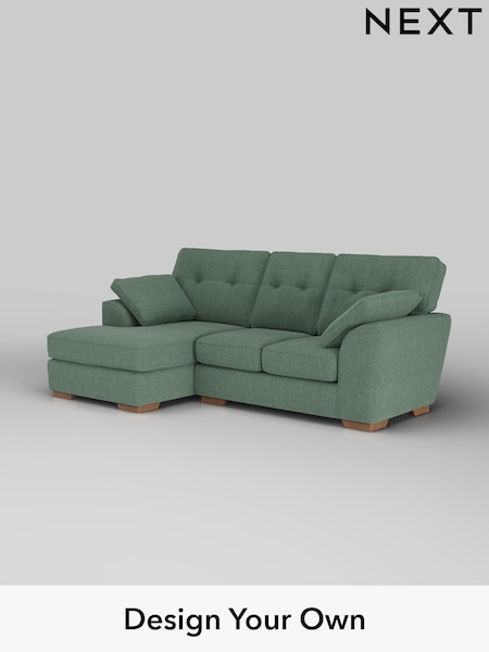 Chunky Texture/Mid Forest Green Stamford Buttoned Back (H34828) | £1,775