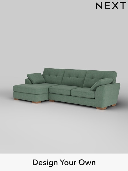 Chunky Texture/Mid Forest Green Stamford Buttoned Back (H34828) | £2,025