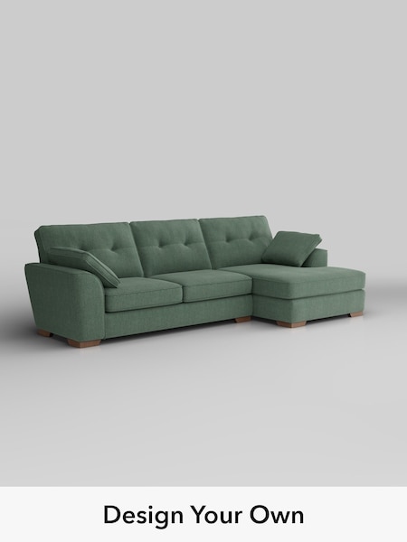 Chunky Texture/Mid Forest Green Stamford Buttoned Back (H34828) | £2,025
