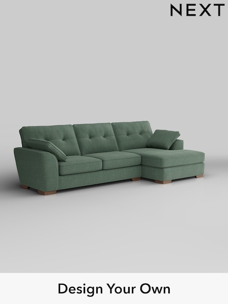 Chunky Texture/Mid Forest Green Stamford Buttoned Back (H34828) | £2,025
