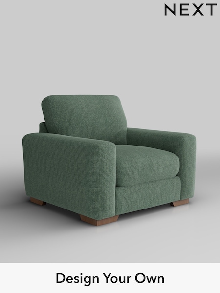 Chunky Texture/Mid Forest Green Houghton Deep Relaxed Sit (H34830) | £925