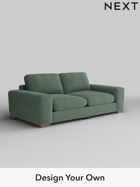 Chunky Texture/Mid Forest Green Houghton Deep Relaxed Sit (H34830) | £1,525