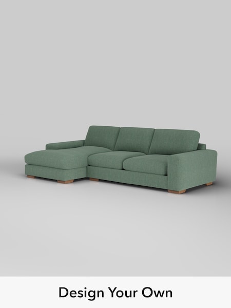 Chunky Texture/Mid Forest Green Houghton Deep Relaxed Sit (H34830) | £2,325
