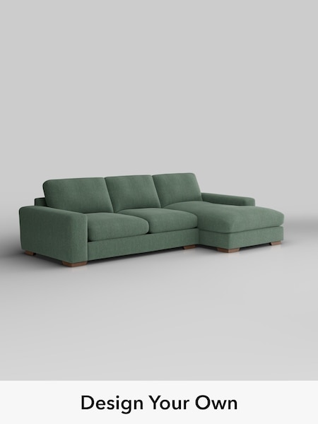 Chunky Texture/Mid Forest Green Houghton Deep Relaxed Sit (H34830) | £2,325