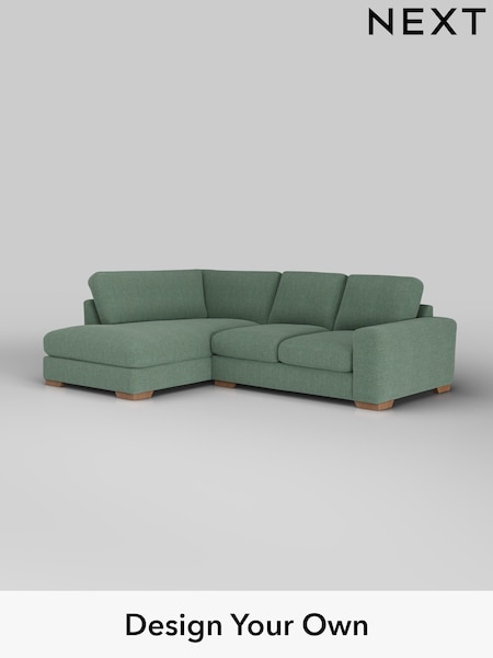 Chunky Texture/Mid Forest Green Houghton Deep Relaxed Sit (H34830) | £2,150