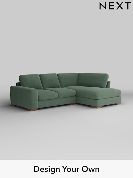 Chunky Texture/Mid Forest Green Houghton Deep Relaxed Sit (H34830) | £2,150