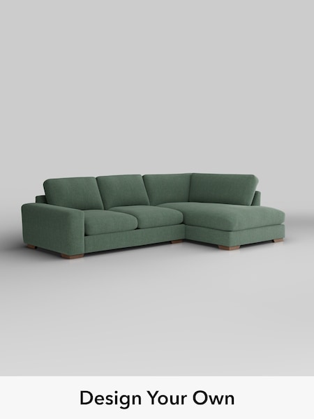 Chunky Texture/Mid Forest Green Houghton Deep Relaxed Sit (H34830) | £2,250