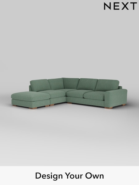 Chunky Texture/Mid Forest Green Houghton Deep Relaxed Sit (H34830) | £2,675