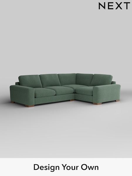 Chunky Texture/Mid Forest Green Houghton Deep Relaxed Sit (H34830) | £2,625