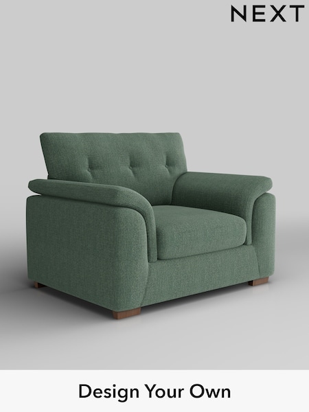 Chunky Texture/Mid Forest Green Hayden Buttoned Back (H34831) | £850
