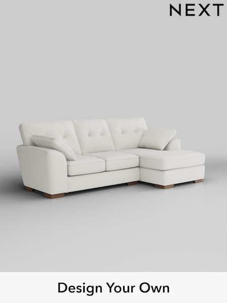 Chunky Texture/Oyster Stamford Buttoned Back (H34847) | £1,875