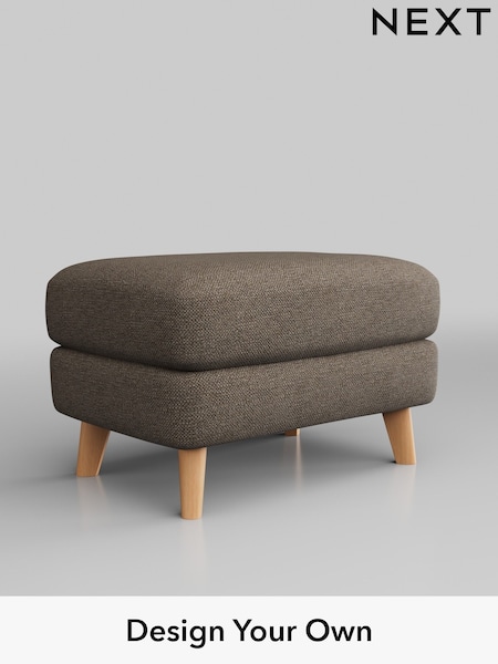 Chunky Weave/Dark Natural Parker Buttoned Back (H34869) | £425