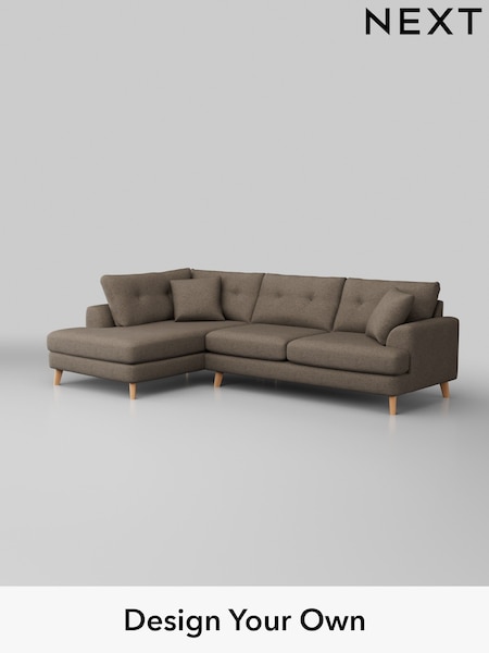 Chunky Weave/Dark Natural Parker Buttoned Back (H34869) | £2,425