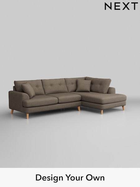 Chunky Weave/Dark Natural Parker Buttoned Back (H34869) | £2,425