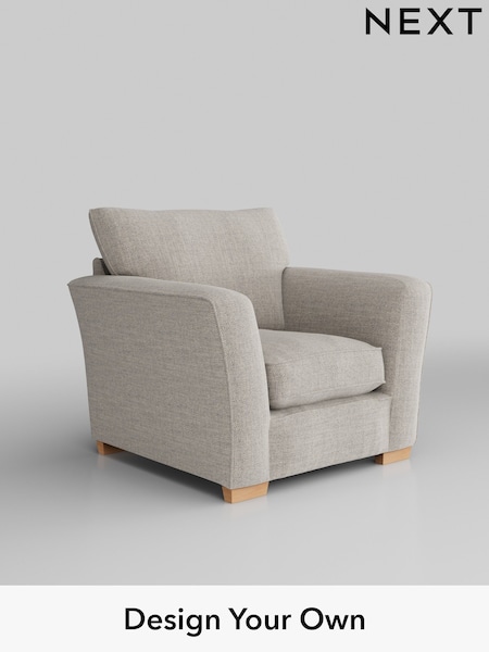 Chunky Weave/Dove Grey Heath Highback (H34870) | £750