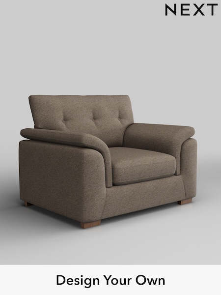 Chunky Weave/Dark Natural Hayden Buttoned Back (H34874) | £850