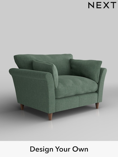 Chunky Texture/Mid Forest Green Hartley Relaxed Sit (H34876) | £1,025