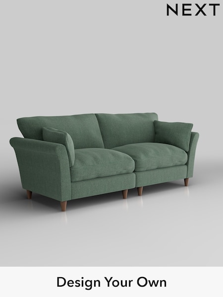 Chunky Texture/Mid Forest Green Hartley Relaxed Sit (H34876) | £1,375