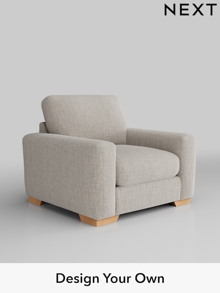 Chunky Weave/Dove Grey Houghton Deep Relaxed Sit (H34877) | £925