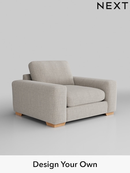 Chunky Weave/Dove Grey Houghton Deep Relaxed Sit (H34877) | £1,025