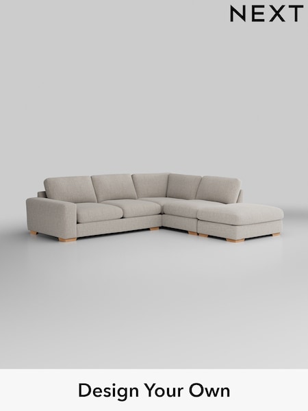 Chunky Weave/Dove Grey Houghton Deep Relaxed Sit (H34877) | £2,675