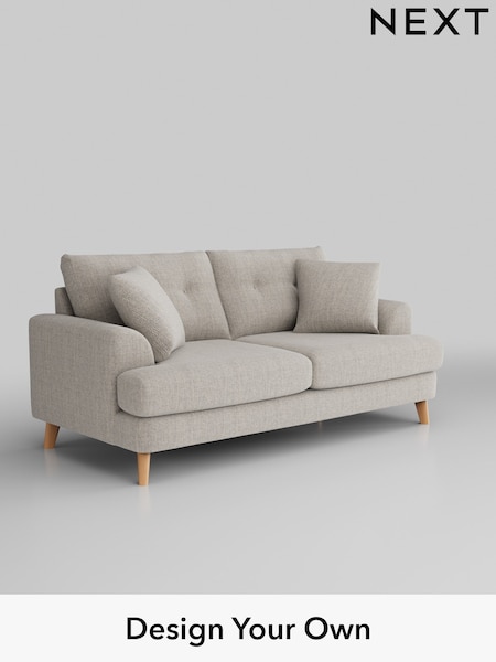 Chunky Weave/Dove Grey Parker Buttoned Back (H34884) | £1,425
