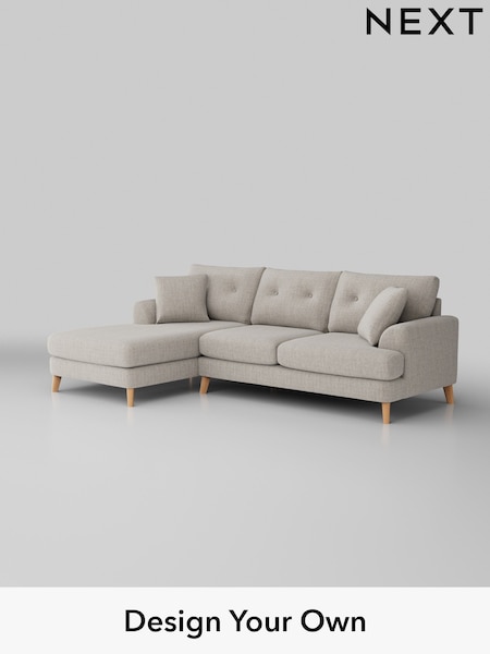 Chunky Weave/Dove Grey Parker Buttoned Back (H34884) | £2,199