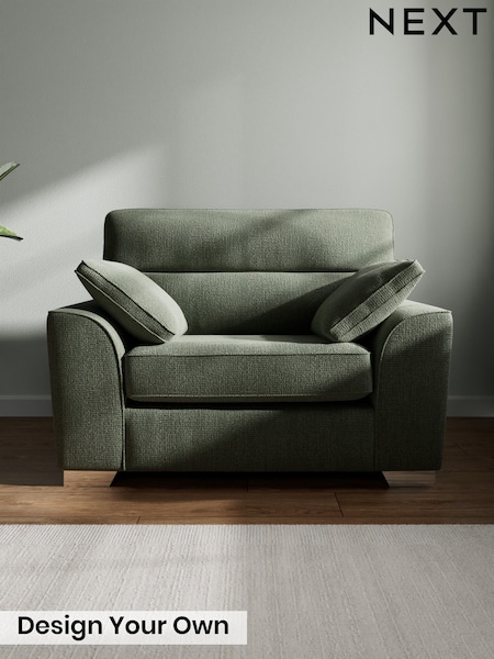 Chunky Texture/Mid Forest Green Stamford Highback (H34885) | £899