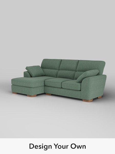 Chunky Texture/Mid Forest Green Stamford Highback (H34885) | £1,875