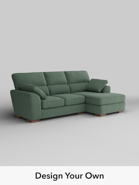 Chunky Texture/Mid Forest Green Stamford Highback (H34885) | £1,875