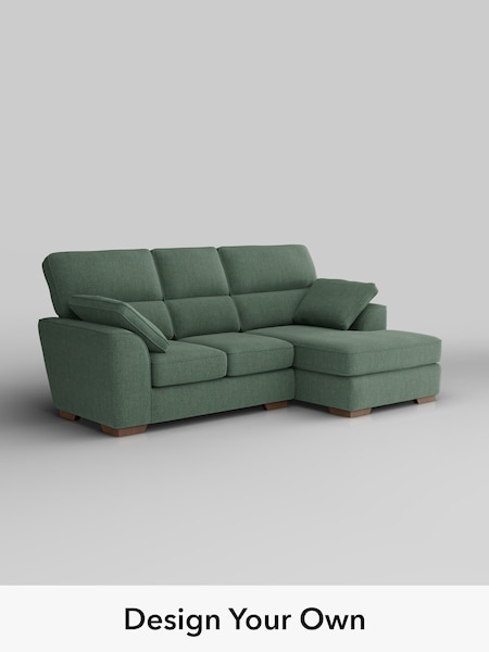 Chunky Texture/Mid Forest Green Stamford Highback (H34885) | £2,025
