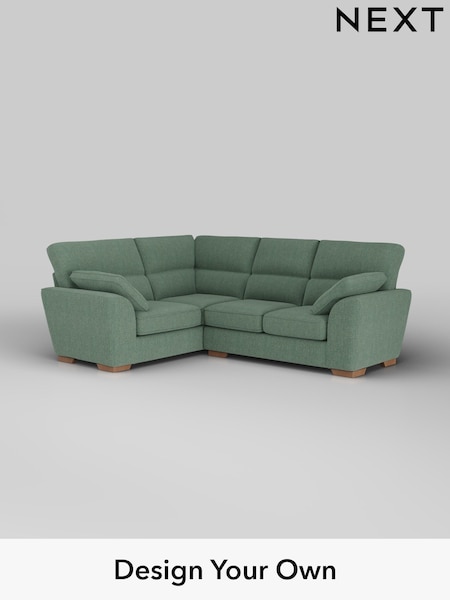 Chunky Texture/Mid Forest Green Stamford Highback (H34885) | £2,150