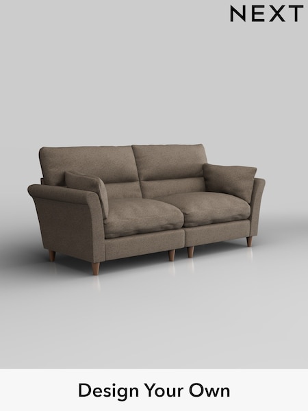 Chunky Weave/Dark Natural Hartley Highback Relaxed Sit (H34895) | £1,425