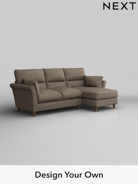 Chunky Weave/Dark Natural Hartley Highback Relaxed Sit (H34895) | £1,950