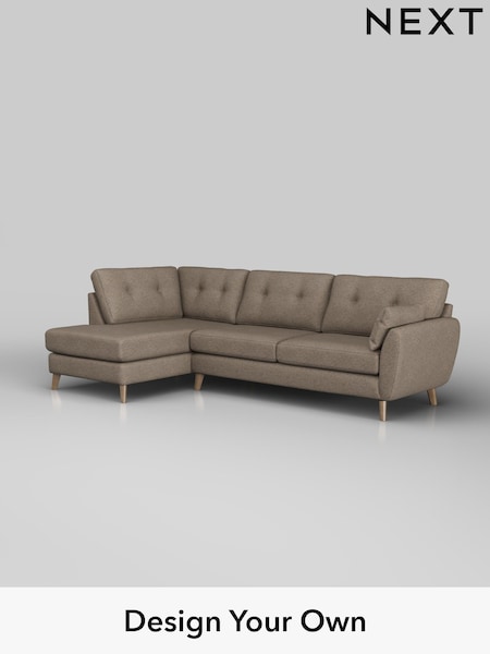 Chunky Weave/Dark Natural Wilson Buttoned Back (H34902) | £1,775